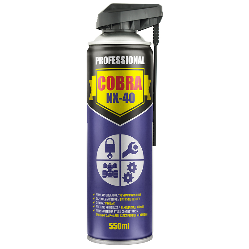 Спрей багатофункціональний Nowax MULTIFUNCTIONAL LUBRICANT PROFESSIONAL COBRA, 550мл